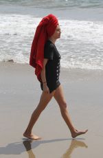 BLANCA BLANCO at a Beach in Malibu 04/11/2018