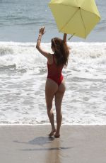 BLANCA BLANCO in Swimsuit on the Beach in Malibu 04/10/2018