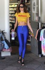 BLANCA BLANCO in Tights at Vitamin Barn in Malibu 04/09/2018