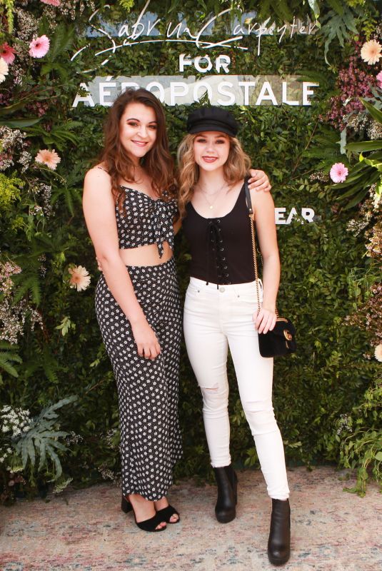 BREC BASSINGER at Sabrina Carpenter for Aeropostale Event in Los Angeles 04/08/2018