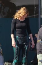 BRIE LARSON on the Set of Captain Marvel in Los Angeles 04/26/2018
