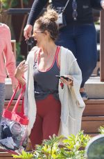 BROOKE BURKE Leaves a Gym in Brentwood 04/25/2018