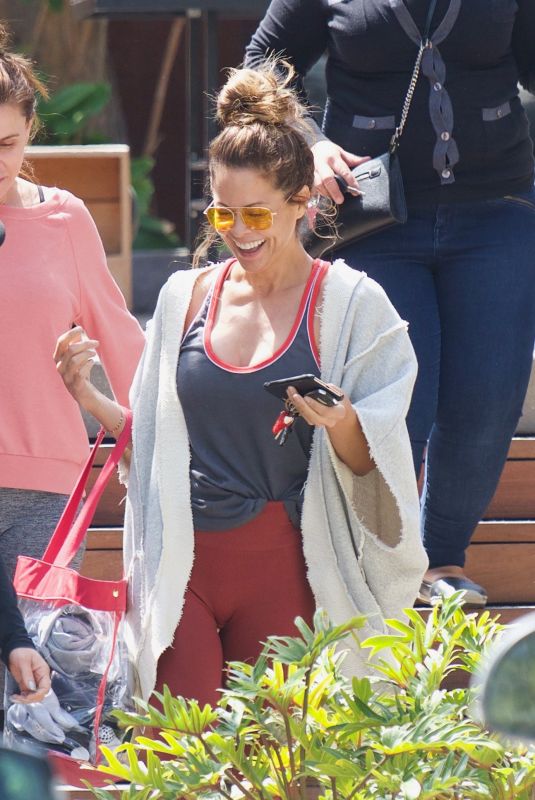 BROOKE BURKE Leaves a Gym in Brentwood 04/25/2018