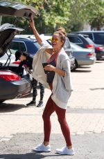 BROOKE BURKE Leaves a Gym in Brentwood 04/25/2018