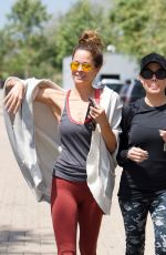 BROOKE BURKE Leaves a Gym in Brentwood 04/25/2018