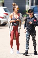 BROOKE BURKE Leaves a Gym in Brentwood 04/25/2018
