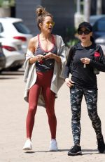 BROOKE BURKE Leaves a Gym in Brentwood 04/25/2018
