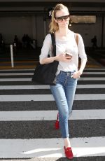 BROOKLYN DECKER at LAX Airport in Los Angeles 04/19/2018