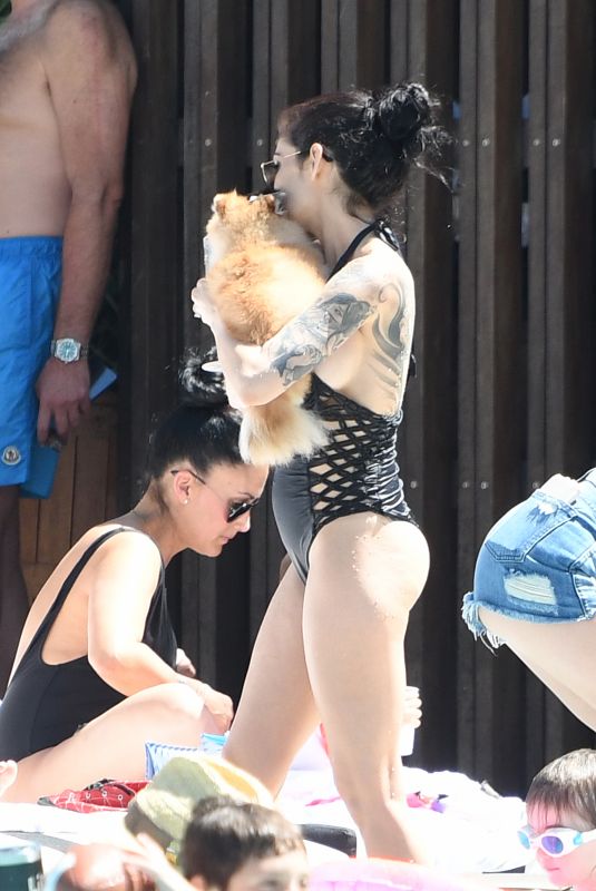 CAMI LI in Swimsuit at a Pool in Miami 04/01/2018
