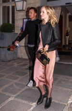 CANDICE KING Out and About in Paris 04/29/2018