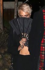 CARA DELEVINGNE Arrives at Gigi