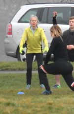 CAROL VORDERMAN Working Out at Park in Bristol 03/30/2018