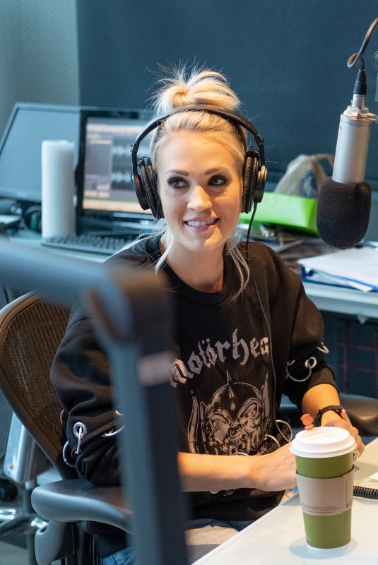 CARRIE UNDERWOOD at SiriusXM Studios at Bridgestone Arena in Nashville 04/19/2018