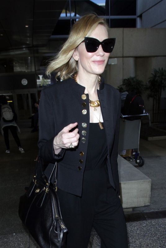 CATE BLANCHETT at LAX Airport in Los Angeles 04/22/2018