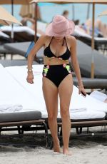 CATHY HUMMELS in Bikini at a Beach in Miami 04/27/2018