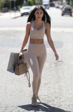 CHANTEL JEFFRIES Leaves Vegan Glory in West Hollywood 04/13/2018