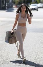 CHANTEL JEFFRIES Leaves Vegan Glory in West Hollywood 04/13/2018