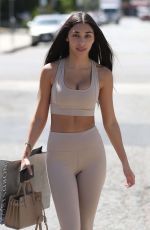 CHANTEL JEFFRIES Leaves Vegan Glory in West Hollywood 04/13/2018