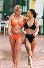 CHANTELLE CONNELLY and DANIELLE WESTBROOK in Bikinis at Pool in Gran Canaria 04/27/2018