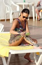 CHANTELLE CONNELLY in Swimsuit at a Pool in Gran Canaria 04/24/2018