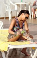 CHANTELLE CONNELLY in Swimsuit at a Pool in Gran Canaria 04/24/2018