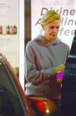 CHARLIZE THERON Out for Dinner in Los Angeles 04/25/2018
