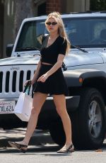 CHARLOTTE MCKINNEY Shopping at Kate Somerville in West Hollywood 04/27/2018