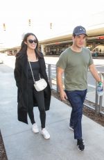 CHLOE BRIDGES and Adam Devine at LAX Airport in Los Angeles 04/20/2018