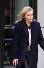 CHLOE MORETZ Leaves Her Hotel in New York 04/20/2018