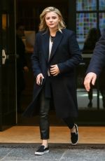 CHLOE MORETZ Leaves Her Hotel in New York 04/20/2018