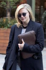 CHLOE MORETZ Leaves Her Hotel in New York 04/23/2018