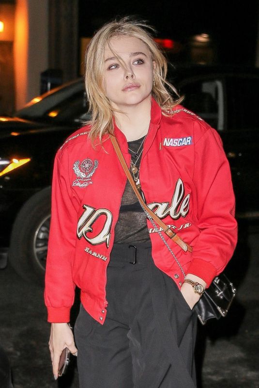 CHLOE MORETZ Out for Dinner in New York 04/19/2018