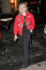 CHLOE MORETZ Out for Dinner in New York 04/19/2018