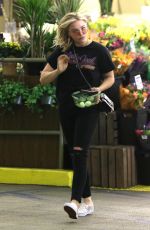 CHLOE MORETZ Shopping Grocery at Whole Foods in Los Angeles 04/12/2018