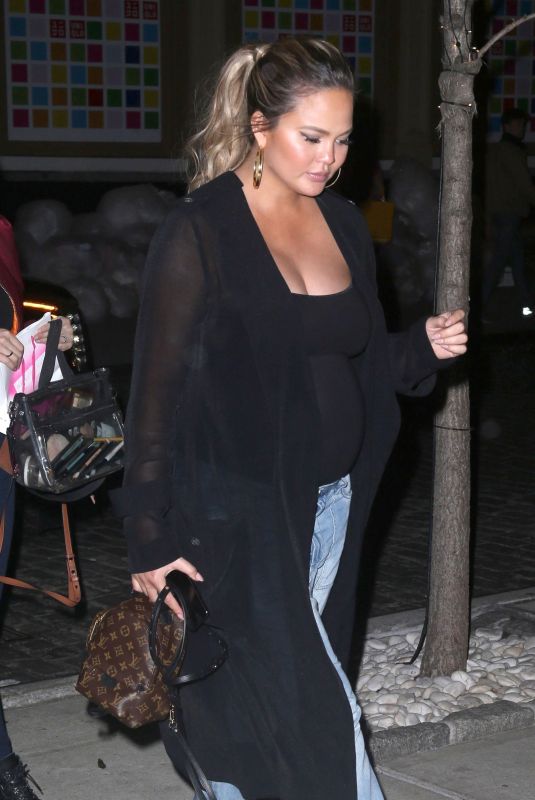 CHRISSY TEIGEN Night Out in New York 04/26/2018