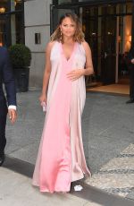 CHRISSY TEIGEN Out in New York 04/24/2018