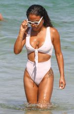 CHRISTINA MILIAN in Swimsuit at a Beach in Miami 04/29/2018