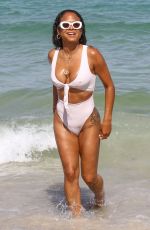 CHRISTINA MILIAN in Swimsuit at a Beach in Miami 04/29/2018
