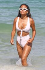 CHRISTINA MILIAN in Swimsuit at a Beach in Miami 04/29/2018