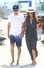 CINDY CRAWFORD Out at a Beach in Miami 03/31/2018