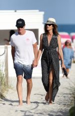 CINDY CRAWFORD Out at a Beach in Miami 03/31/2018