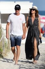 CINDY CRAWFORD Out at a Beach in Miami 03/31/2018