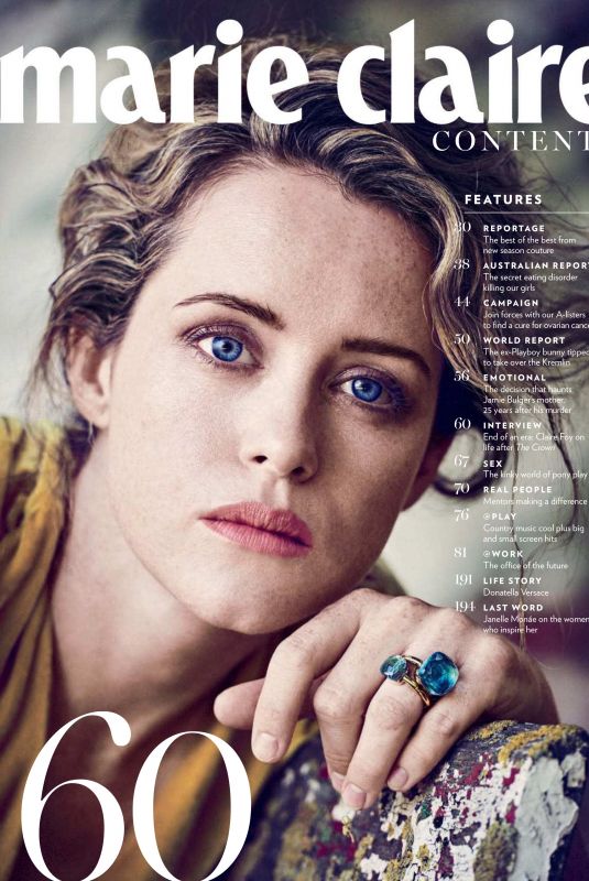 CLAIRE FOY in Town & Country Magazine, Philippines April 2018