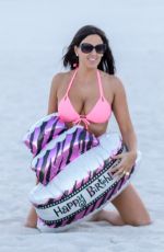 CLAUDIA ROMANI in Bikini Celebrates Her Birthday at South Beach 04/14/2018