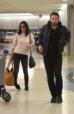 COURTENEY COX and Johnny McDaid at LAX Airport in Los Angeles 04/20/2018