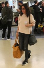 COURTENEY COX and Johnny McDaid at LAX Airport in Los Angeles 04/20/2018