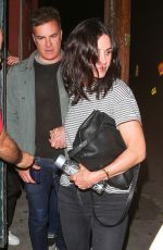 COURTENEY COX Night Out in Beverly Hills 04/09/2018