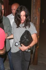 COURTENEY COX Night Out in Beverly Hills 04/09/2018