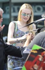DAKOTA FANNING Arrives at Directors Guild of America in Los Angeles 04/15/2018