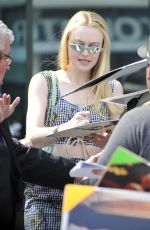DAKOTA FANNING Arrives at Directors Guild of America in Los Angeles 04/15/2018
